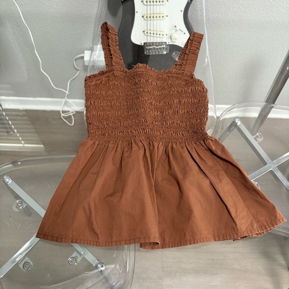 GAP Tops - GAP Rust Smocked Tank Top